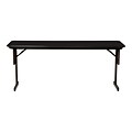 Correll Folding Table, 96 x 18, Black Granite/Black (SP1896TF-07)