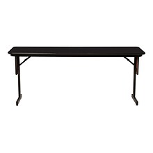 Correll Folding Table, 72 x 24, Black/Walnut (SP2472TF-01)