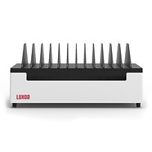 Luxor 12-Unit AC Charging Station, Black/White (LOTT12)