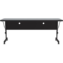 Correll Folding Table, 60 x 24, Black/Gray Granite (FT2460TF-15)