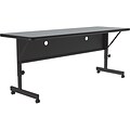 Correll Folding Table, 60 x 24, Black/Gray Granite (FT2460TF-15)
