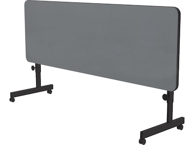 Correll Folding Table, 60" x 24", Black/Gray Granite (FT2460TF-15)