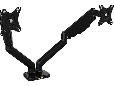 Bush Business Furniture Adjustable Dual Monitor Arm, 17-32, Satin Black (AC99891-03)