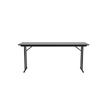 Correll Folding Table, 60 x 24, Gray Granite/Dove Gray (ST2460TF-15)