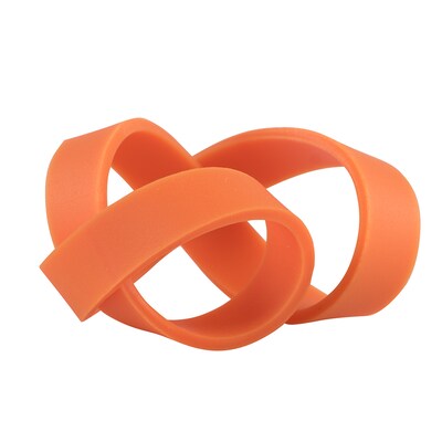 JAM Paper Multi-Purpose #64 Rubber Bands, 3.5" x .25", Latex Free, Orange, 100/Pack (33364RBOR)