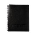 RE-FOCUS THE CREATIVE OFFICE 7.6 x 10 Executive Password Book, Faux Leather Black (10007)
