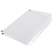 JAM Paper Clear #10 3 Hole Punch Binder Envelopes with Zip Closure, 6 x 9 1/2, Clear, 12/Pack (235