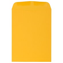 JAM Paper Open End Catalog Premium Envelopes, 9 x 12, Sunflower Yellow, 25/Pack (212816063)