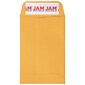 JAM Paper #4 Coin Business Commercial Envelopes with Peel & Seal Closure, 3" x 4 1/2", Brown Kraft Manila, 50/Pack (400238461I)