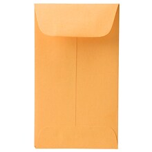 JAM Paper #3 Coin Envelope, 2 1/2 x 4 1/4, Brown Kraft Manila, 100/Pack (1623989D)