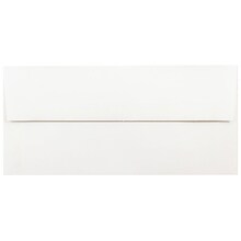 JAM Paper Foil Lined Invitation Envelopes, 3 7/8 x 8 1/8, White with Red Foil, 50/Pack (32430261I)