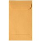 JAM Paper #3 Coin Business Commercial Envelopes w/ Peel & Seal Closure, 2 1/2" x 4 1/4", Brown Kraft, 50/Pack (400238460I)