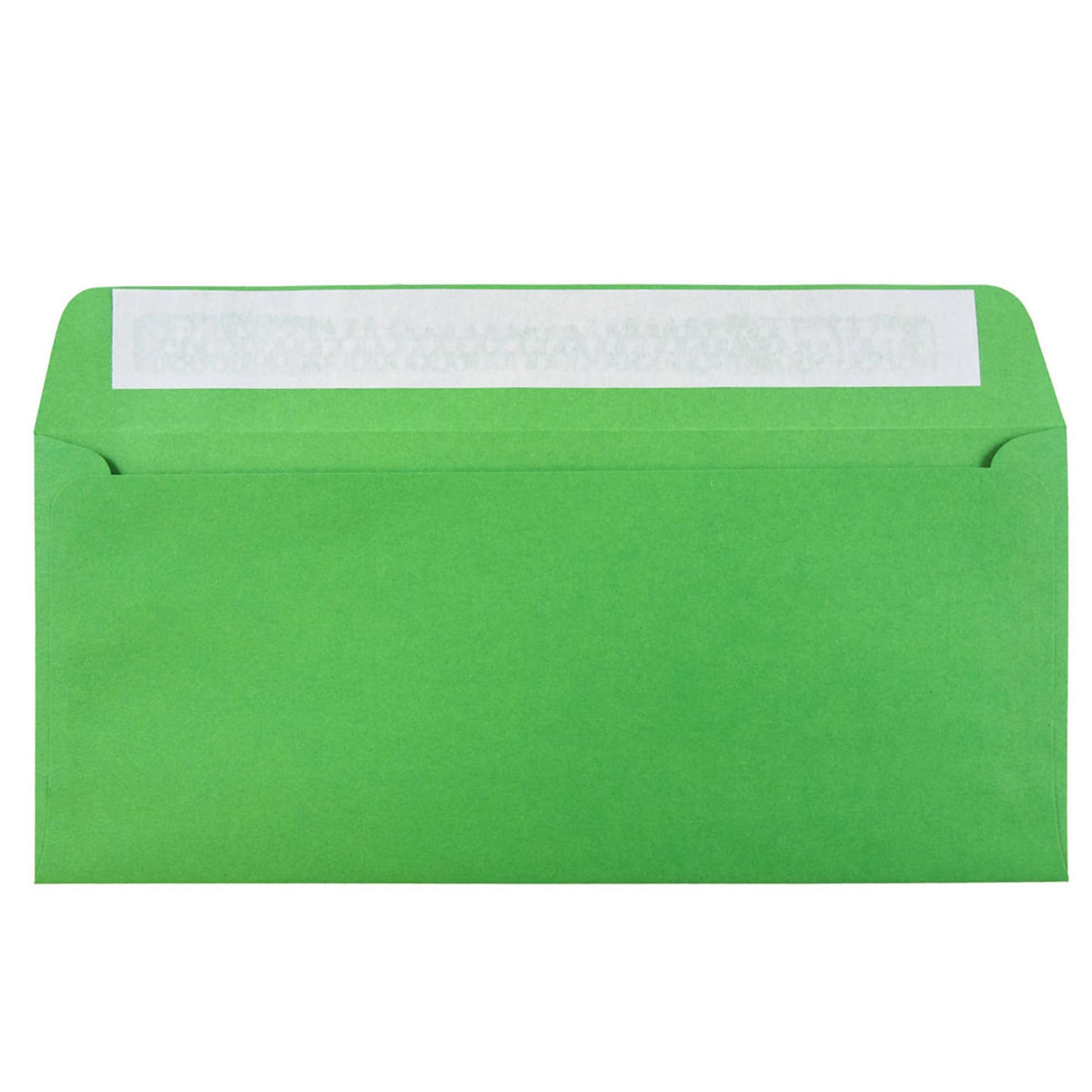JAM Paper #10 Business Envelopes with Peel & Seal Closure, 4 1/8 x 9 1/2, Green Recycled, 100/Pack (86555D)