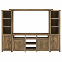 kathy ireland® Home by Bush Furniture Cottage Grove Console TV Stand, Screens up to 70, Reclaimed P