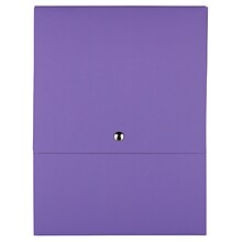 JAM PAPER Vertical Snap Closure Portfolio, 12 1/8 x 9 x 1/2, Red Kraft (90335343)