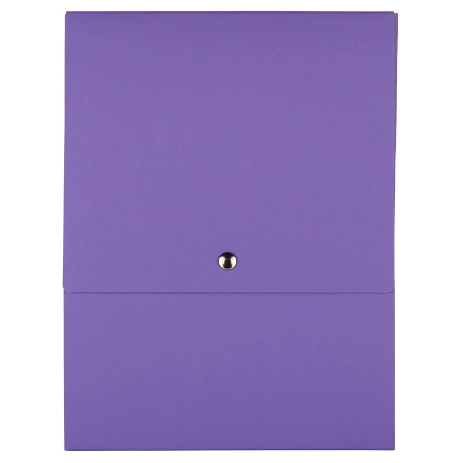 JAM PAPER Vertical Snap Closure Portfolio, 12 1/8 x 9 x 1/2, Purple Kraft (90335342)