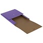 JAM PAPER Vertical Snap Closure Portfolio, 12 1/8" x 9" x 1/2", Purple Kraft (90335342)