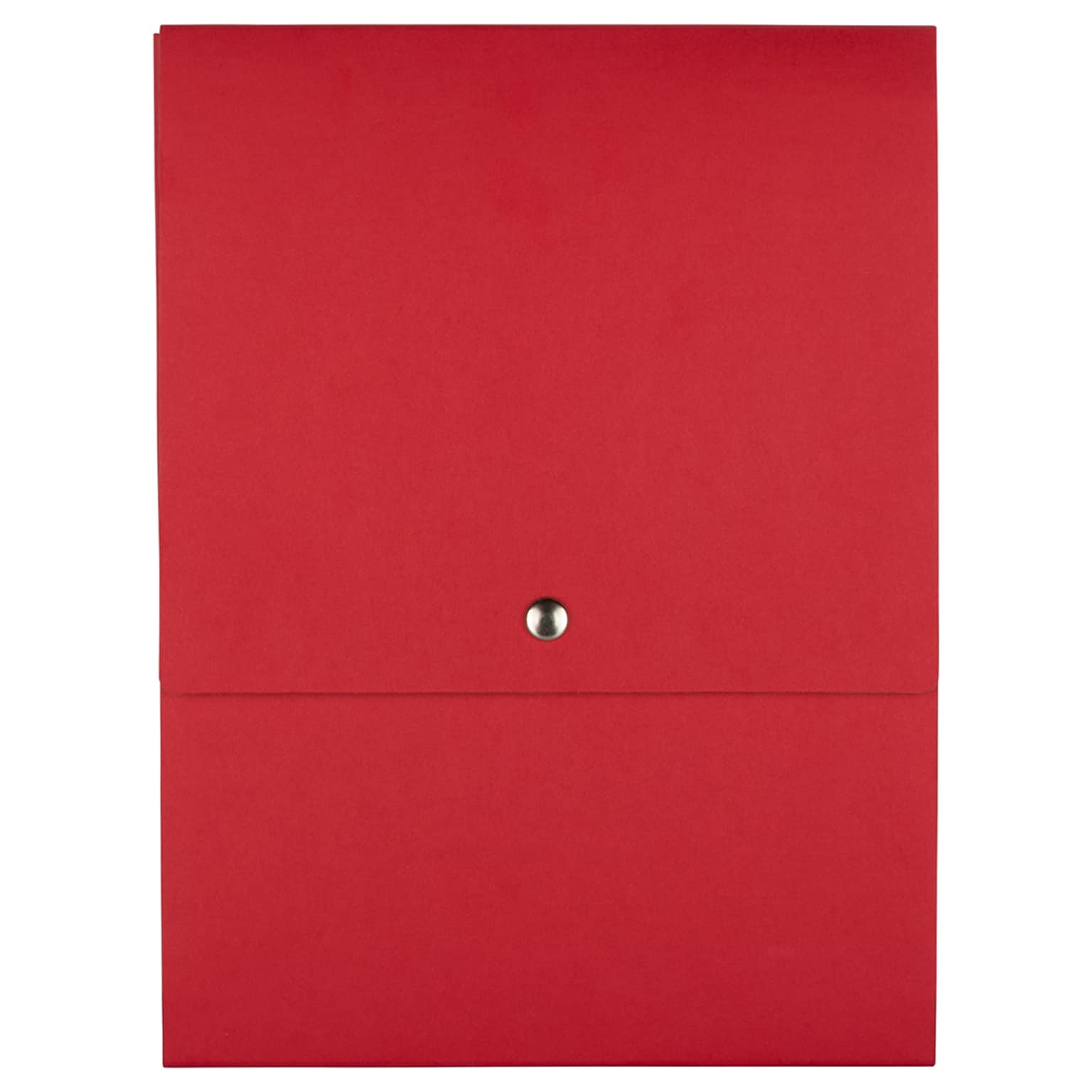 JAM PAPER Vertical Snap Closure Portfolio, 12 1/8 x 9 x 1/2, Red Kraft (90335343)