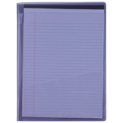JAM PAPER Plastic Pad Holder Padfolio, Purple (401039013)