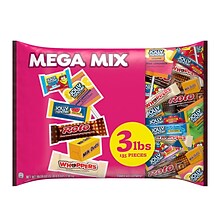 Hersheys Mega Mix Chocolate and Sweets Assortment Variety, 48.29 oz., 135 Pieces (HEC93958)