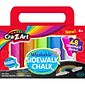 Cra-Z-Art Washable Triangle Sidewalk Chalk, Assorted Colors, 48/Pack, 3 Packs/Bundle (CZA108804-3)