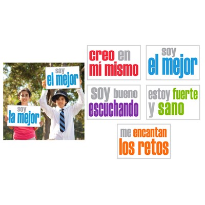 INSPIRED MINDS 11 x 17 Spanish Positivity Posters, Pack of 5 (ISM52355S)
