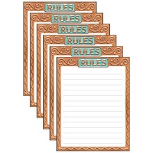 TREND I Heart Metal Rules Learning Chart, 17 x 22, Pack of 6 (T-38463-6)