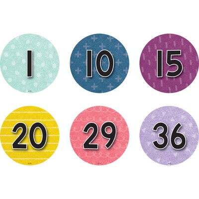 Teacher Created Resources® Spot On® Floor Markers Oh Happy Day Numbers 1-36, 4, Multicolored, Pack