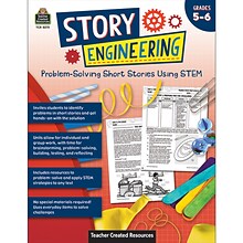 Teacher Created Resources® Story Engineering: Problem-Solving Short Stories Using STEM, Grade 5-6, P