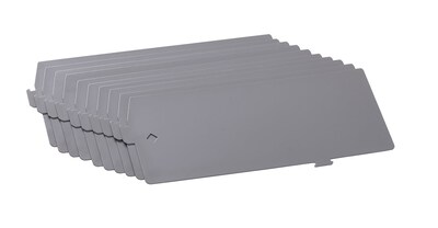 Lorell Lateral File Divider Kit, Platinum Gray (LLR60564)