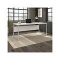 Bush Business Furniture Hybrid 72W Computer Table Desk with Metal Legs, White (HYD373WH)