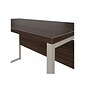 Bush Business Furniture Hybrid 48"W Computer Table Desk with Metal Legs, Black Walnut (HYD148BW)