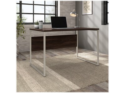 Bush Business Furniture Hybrid 48W Computer Table Desk with Metal Legs, Black Walnut (HYD248BW)