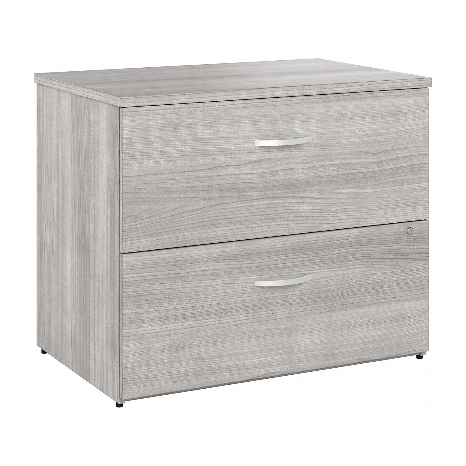 Bush Business Furniture Hybrid 2-Drawer Lateral File Cabinet, Letter/Legal, Platinum Gray, 36 (HYF136PGSU-Z)