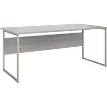 Bush Business Furniture Hybrid 72W x 36D Computer Table Desk with Metal Legs, Platinum Gray (HYD17