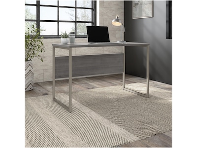 Bush Business Furniture Hybrid 48W Computer Table Desk with Metal Legs, Platinum Gray (HYD148PG)