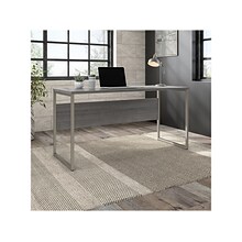 Bush Business Furniture Hybrid 60W Computer Table Desk with Metal Legs, Platinum Gray (HYD260PG)