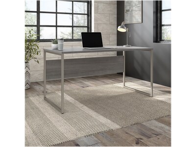 Bush Business Furniture Hybrid 60W Computer Table Desk with Metal Legs, Platinum Gray (HYD360PG)