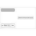 ComplyRight Moistenable Glue Security Tinted Double-Window Tax Envelopes, 5 5/8 x 9, 50/Pack (4444