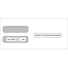 ComplyRight Self Seal Security Tinted Double-Window Tax Envelopes, 3 7/8 x 8.5, 50/Pack (3333250)