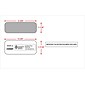 ComplyRight Moistenable Glue Security Tinted Double Window Tax Envelopes, 5 5/8" x 9", 50/Pack (1095CENV50)