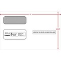ComplyRight Self Seal Security Tinted Double-Window Tax Envelopes, 5 5/8 x 9, 25/Pack (7777225)
