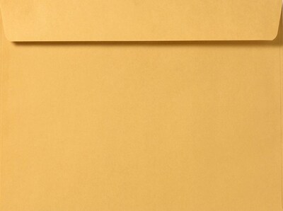 LUX Self Seal Booklet Envelope, 10 x 15, 28lb. Brown Kraft, 50/Pack (11173-50)