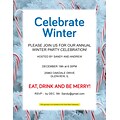 Great Papers Winter Candy Cane Christmas Letterhead, White/Blue/Red, 50/Pack (2021115)