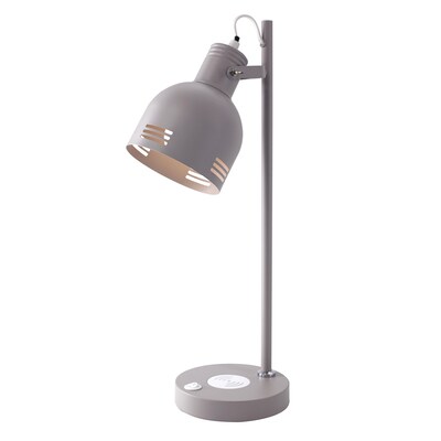 V-Light LED Wireless Charging Desk Lamp, 20.5", Matte Gray (SV250PG)