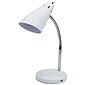 V-Light LED Gooseneck Desk Lamp, 15", White/Chrome (SVCA150002W)