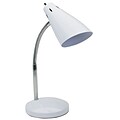 V-Light LED Gooseneck Desk Lamp, 15, White/Chrome (SVCA150002W)