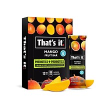 Thats it. Probiotic Fruit Bar, Mango, 1.2 Oz., 12/Pack (1722PRM)