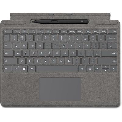 Microsoft 8X6-00061 Surface Pro Signature Fabric Keyboard Cover for 13 Surface Pro, Platinum
