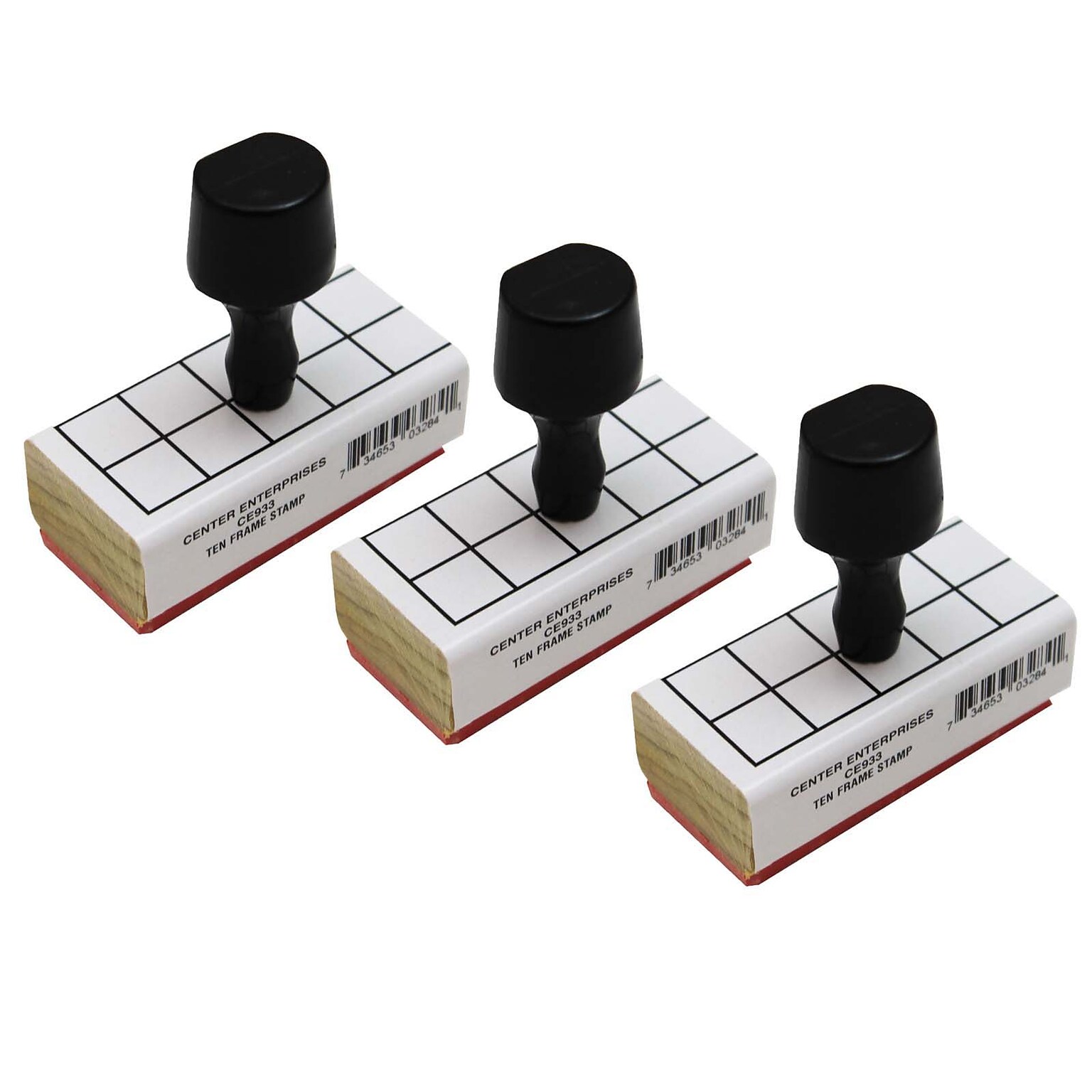 Ready 2 Learn Ten Frame Stamp, Pack of 3 (CE-933-3)